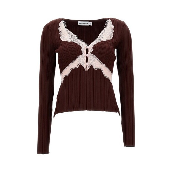 Self-Portrait Tops - Self-Portrait Lace Knit Top - NWT